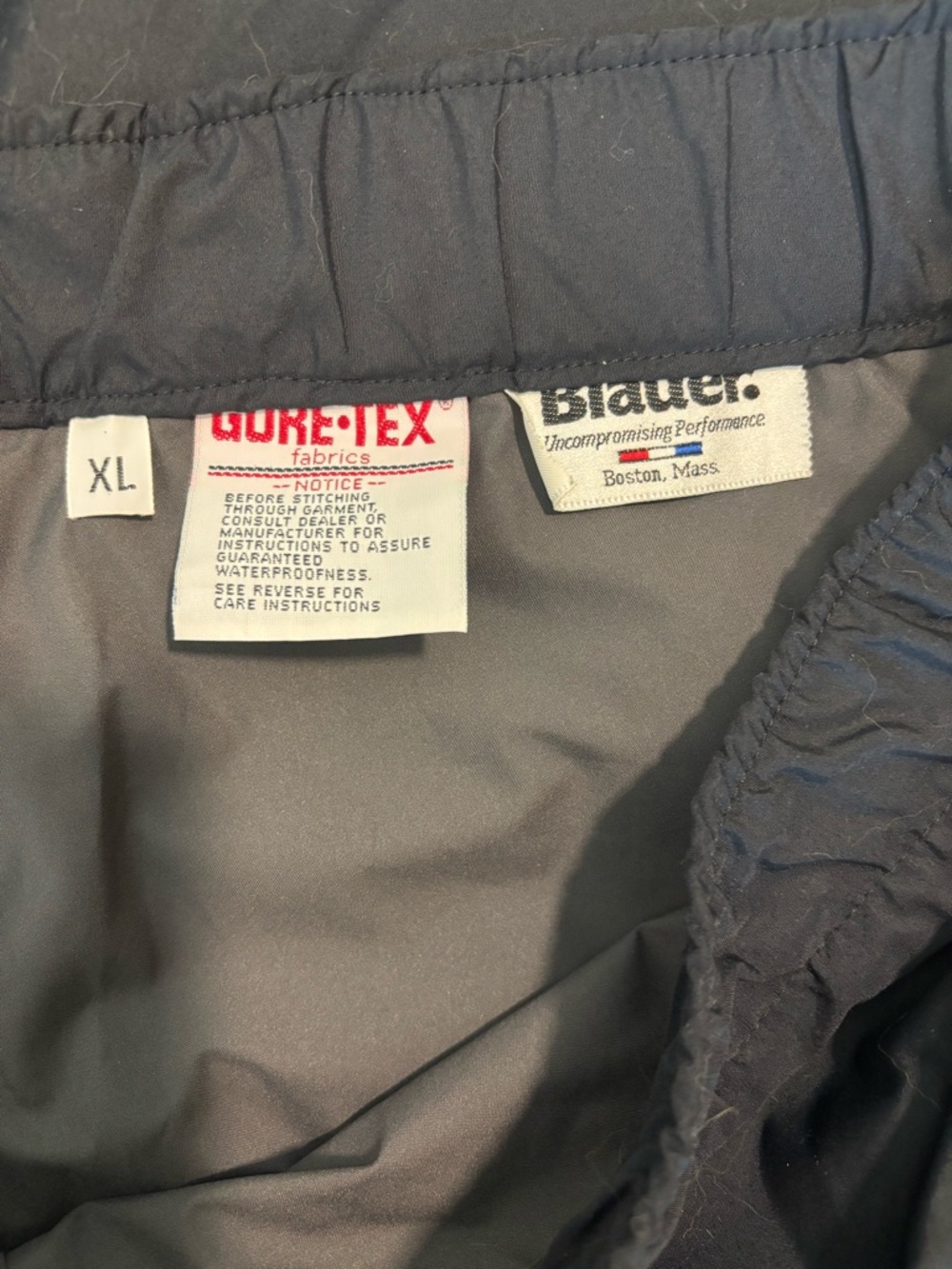 Blauer GORE-TEX Waterproof Duty Rain Over Pants Black XL - Model 9334 - Picture 2 of 3